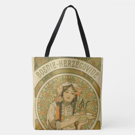 Bosnië en Herzegovina door Alphonse Mucha (1900) Tote Bag (Voorkant)
