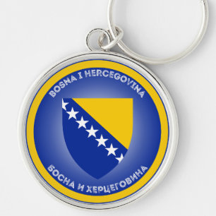 Bosnië en Herzegovina Erfgoed Embleem Sleutelhanger