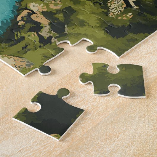 Bosnië en Herzegovina Illustratie Reiskunst Legpuzzel (Zijkant)