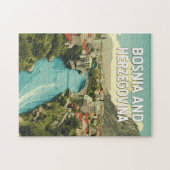 Bosnië en Herzegovina Illustratie Reiskunst Legpuzzel (Horizontaal)
