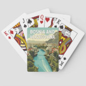 Bosnië en Herzegovina Illustratie Reiskunst Pokerkaarten (Achterkant)