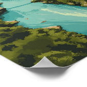 Bosnië en Herzegovina Illustratie Reiskunst Poster (Hoek)