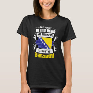 Bosnië en Herzegovina in mijn hoofd T-shirt