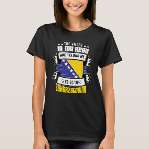 Bosnië en Herzegovina in mijn hoofd T-shirt