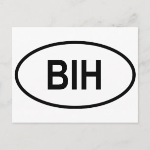 Bosnië en Herzegovina Int'l Vehicle Reg. Code Briefkaart