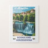 Bosnië en Herzegovina Jajce Illustratie Kunst Legpuzzel (Verticaal)