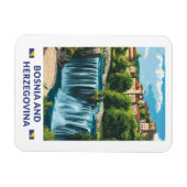 Bosnië en Herzegovina Jajce Illustratie Kunst Magneet (Horizontaal)