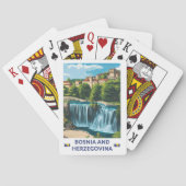Bosnië en Herzegovina Jajce Illustratie Kunst Pokerkaarten (Achterkant)