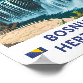 Bosnië en Herzegovina Jajce Illustratie Kunst Poster (Hoek)