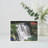Bosnië en Herzegovina - Jajce - Pliva Waterfall - Briefkaart (Staand voorkant)