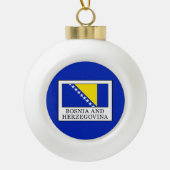 Bosnië en Herzegovina Keramische Bal Ornament (Voorkant)