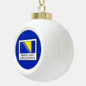Bosnië en Herzegovina Keramische Bal Ornament (Rechts)