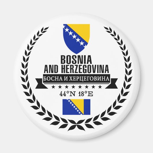 Bosnië en Herzegovina Magneet (Voorkant)