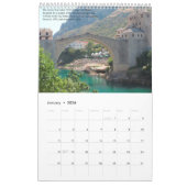 Bosnië en Herzegovina Modern middeleeuws kruispunt Kalender (Jan 2026)