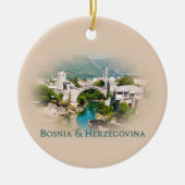 Bosnië en Herzegovina: Mostar Keramisch Ornament (Voorkant)