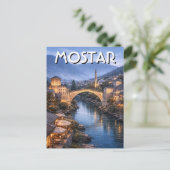 Bosnië en Herzegovina Mostar Reizen Briefkaart (Staand voorkant)