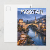 Bosnië en Herzegovina Mostar Reizen Briefkaart (Voorkant / Achterkant)