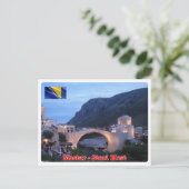 Bosnië en Herzegovina - Mostar - Stari most - Briefkaart (Staand voorkant)