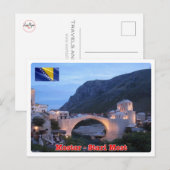 Bosnië en Herzegovina - Mostar - Stari most - Briefkaart (Voorkant / Achterkant)