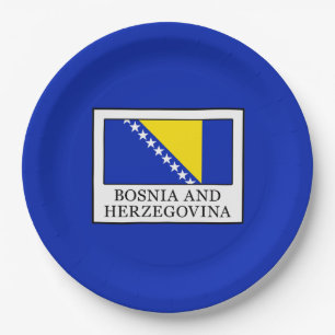 Bosnië en Herzegovina Papieren Bordje