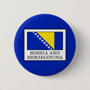 Bosnië en Herzegovina Ronde Button 5,7 Cm
