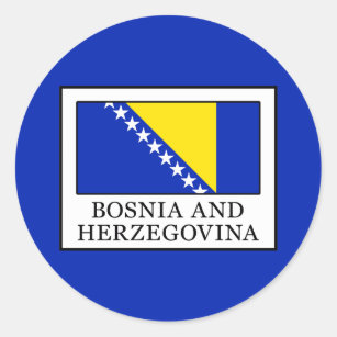 Bosnië en Herzegovina Ronde Sticker
