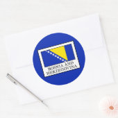 Bosnië en Herzegovina Ronde Sticker (Envelop)