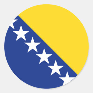 bosnië en herzegovina ronde sticker