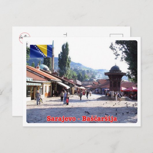 Bosnië en Herzegovina - Sarajevo - Bašcaršija - Briefkaart (Voorkant / Achterkant)