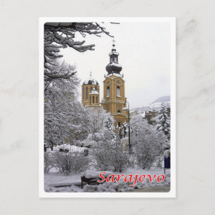 Bosnië en Herzegovina - Sarajevo, Ortodox kerk - Briefkaart