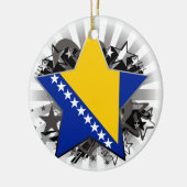 Bosnië en Herzegovina Star Keramisch Ornament (Links)