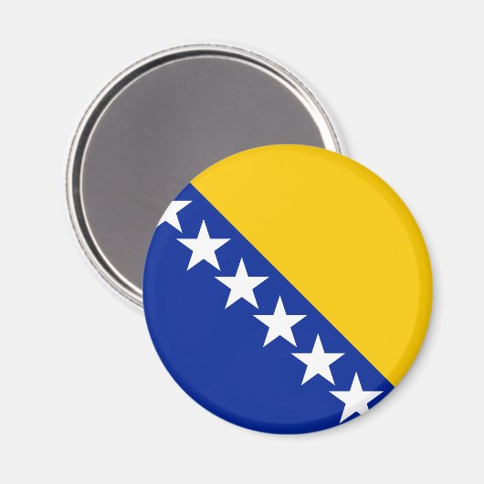 Bosnië en Herzegovina Vlag BA Magneet (Voorkant / Achterkant)