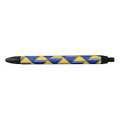 Bosnië en Herzegovina Vlag balpen Zwarte Inkt Pen (Voorkant)