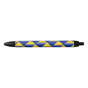 Bosnië en Herzegovina Vlag balpen Zwarte Inkt Pen