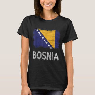 Bosnië en Herzegovina Vlag Bosnisch Roots Ontwerp T-shirt