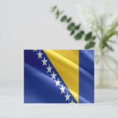 Bosnië en Herzegovina - vlag - Briefkaart (Staand voorkant)
