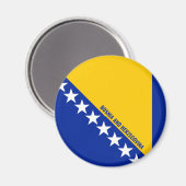 Bosnië en Herzegovina Vlag Charmant Patriottisch Magneet (Voorkant / Achterkant)