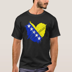 Bosnië en Herzegovina Vlag Ik Hou Van Bosnië Dna B T-shirt