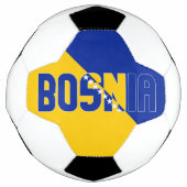 Bosnië en Herzegovina Vlag Schattig Patriottisch Voetbal (Voorkant)