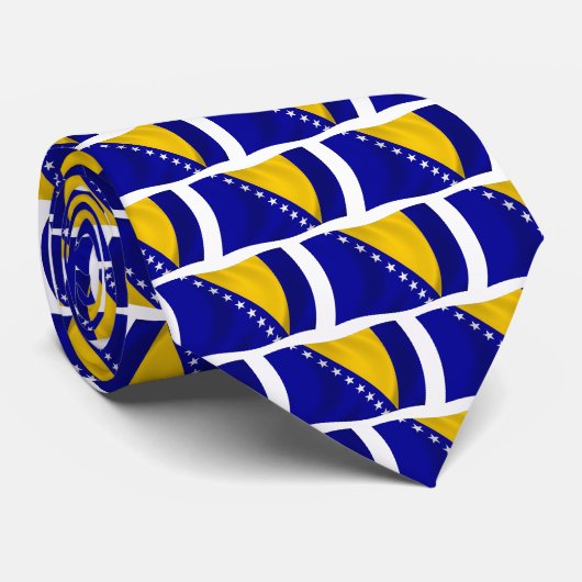 Bosnië en Herzegovina Vlag Stropdas (Opgerold)