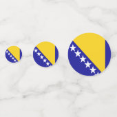 Bosnië en Herzegovina vlag Tabel Confetti (Achterkanten)
