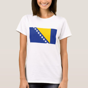 Bosnië en Herzegovina vlag x kaart T-Shirt