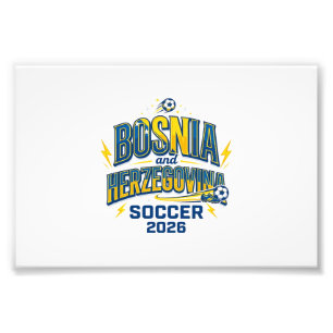 Bosnië en Herzegovina Voetbal 2026 Voetbal Vet Cdr Foto Afdruk