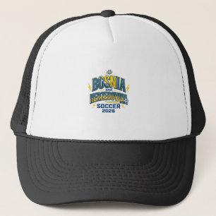 Bosnië en Herzegovina Voetbal 2026 Voetbal Vet Cdr Trucker Pet