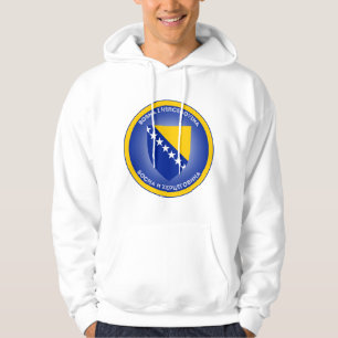 Bosnië en Herzegovina Wapenschild Cirkelvorm Hoodie