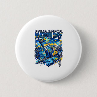 Bosnië en Herzegovina Wedstrijddag Skelet Aanvalle Ronde Button 5,7 Cm