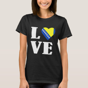 Bosnië-Herzegovina: Bosnische vlagBalkan T-shirt