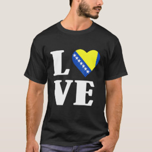 Bosnië-Herzegovina: Bosnische vlagBalkan T-shirt