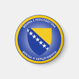 Bosnië & Herzegovina Erfgoed Embleem Magneet