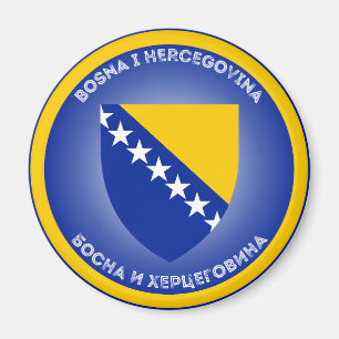 Bosnië & Herzegovina Erfgoed Embleem Magneet